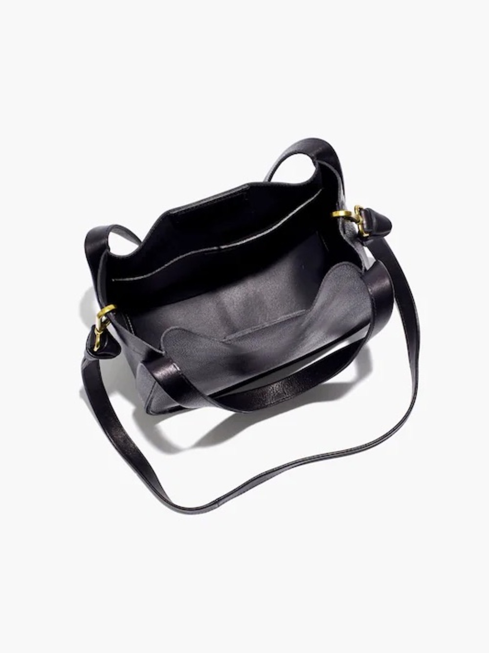 Madewell Sydney Convertible Shoulder Crossbody Leather Bucket Bag Womens - Picture 7 of 11
